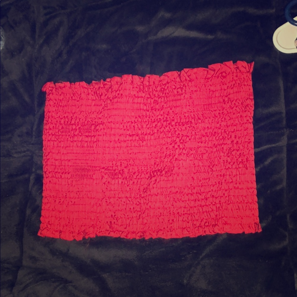 Red crop top